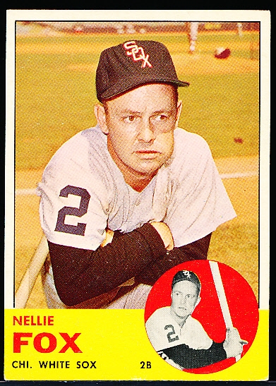 1963 Topps Baseball- #525 Nellie Fox, White Sox
