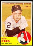 1963 Topps Baseball- #525 Nellie Fox, White Sox