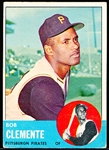 1963 Topps Baseball- #540 Clemente, Pirates- Hi#