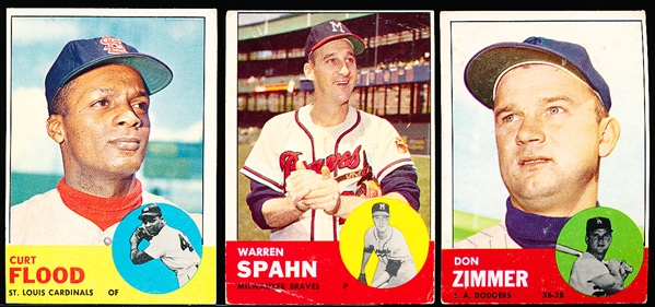 1963 Topps Baseball- 7 Diff