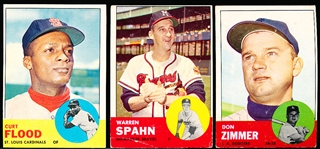 1963 Topps Baseball- 7 Diff