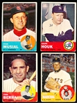 1963 Topps Baseball- 4 Diff