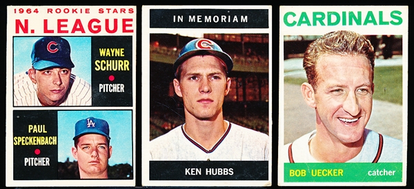 1964 Topps Bb- 3 Diff Hi#’s