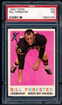 1959 Topps Football- #39 Bill Forester, Packers- PSA NM 7