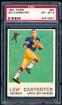 1959 Topps Football- #95 Lew Carpenter, Packers- PSA Nm-Mt 8