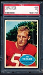1960 Topps Football- #52 Jim Taylor, Packers- PSA NM 7 