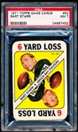1971 Topps Football Game Card- #50 Bart Starr, Packers- PSA NM 7 