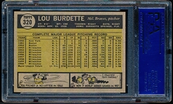 1961 Topps Baseball - #320 Lou Burdette, Braves- PSA NM 7