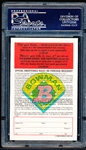1989 Bowman Tiffany Baseball Inserts- “1951 Reprint”- Willie Mays- PSA Gem Mint 10