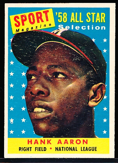 1958 Topps Bb- #488 Hank Aaron All Star