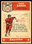 1959 Topps Bb- #561 Hank Aaron All Star- Hi#