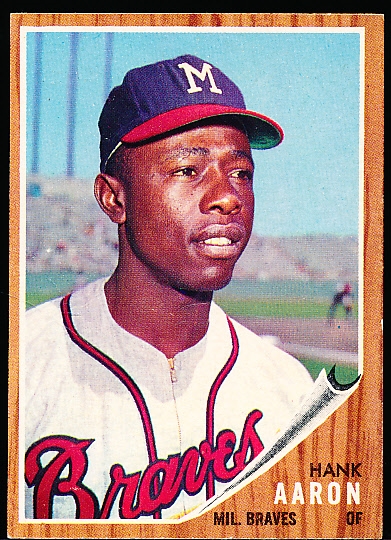 1962 Topps Bb- #320 Hank Aaron, Braves