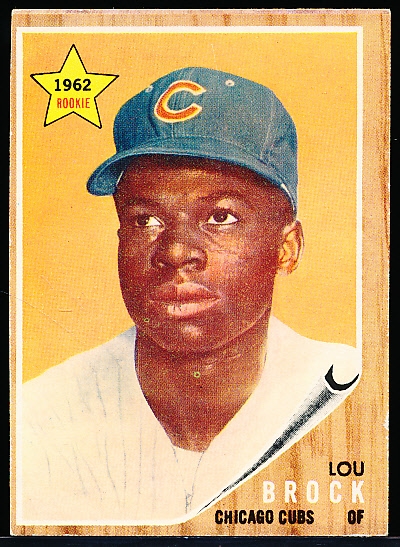 1962 Topps Bb- #387 Lou Brock RC