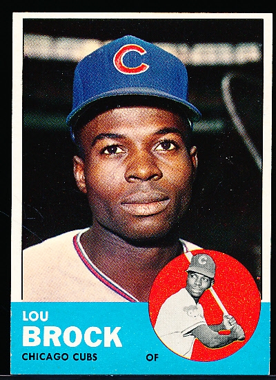 1963 Topps Bb- #472 Lou Brock, Cubs