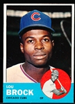 1963 Topps Bb- #472 Lou Brock, Cubs
