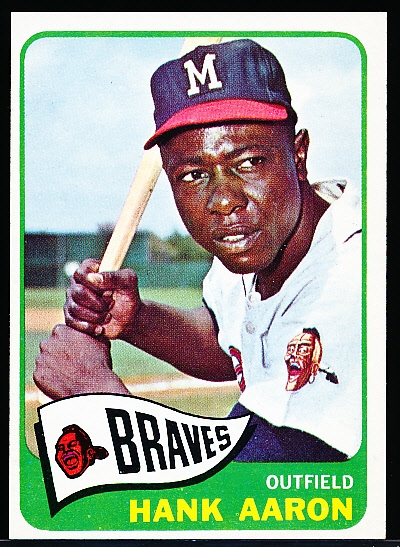 1965 Topps Bb- #170 Hank Aaron, Braves