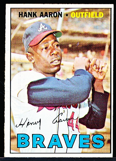 1967 Topps Bb- #250 Hank Aaron, Braves