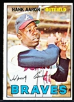 1967 Topps Bb- #250 Hank Aaron, Braves