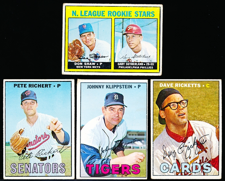 1967 Topps Bb- 3 Diff Hi#’s