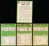 1967 Topps Bb- 3 Diff Hi#’s