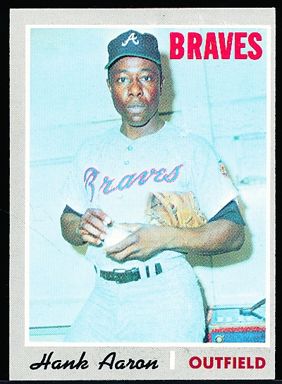 1970 Topps Baseball- #500 Hank Aaron, Braves