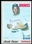 1970 Topps Baseball- #500 Hank Aaron, Braves