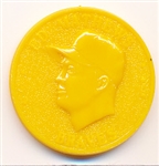 1960 Armour Baseball Coin- Ed Mathews, Braves- Yellow Coin