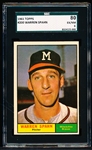 1961 Topps Baseball- #200 Warren Spahn, Braves- SGC 80 (Ex/NM 6)