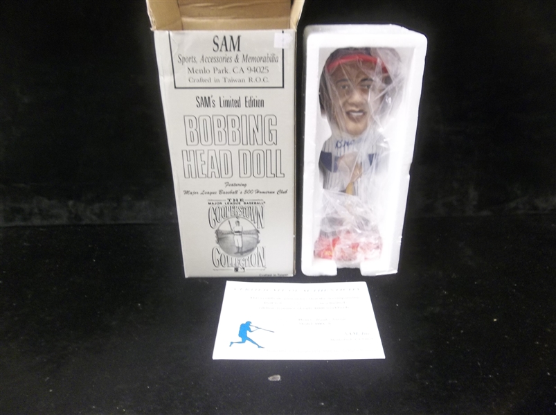 1994 Sam, Inc. Hank Aaron Atlanta Braves 500 Home Run Club Bobbing Head Doll- #98/1,000