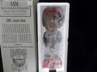 1994 Sam, Inc. Hank Aaron Atlanta Braves 500 Home Run Club Bobbing Head Doll- #98/1,000