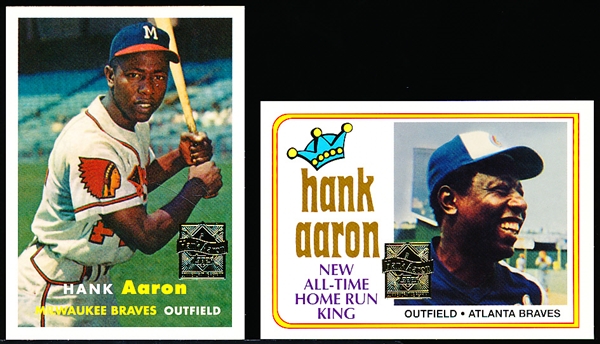 2000 Topps Bb- “Hank Aaron” Inserts- 24 Asst.