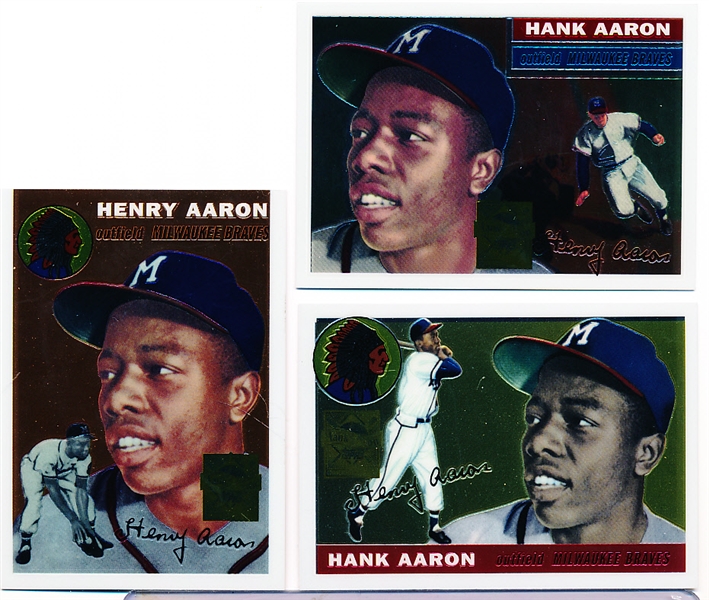 2000 Topps Bb- “Hank Aaron Finest” Inserts- 14 Diff.