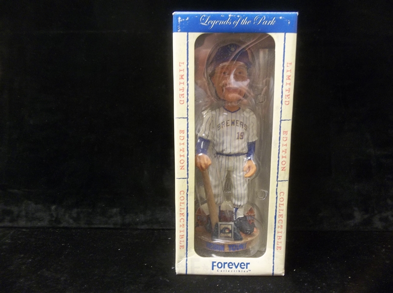 2003 Forever Collectibles Legends of the Diamond Robin Yount Milwaukee Brewers Bobble Head in Original Box- #1194/5,000