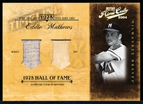 2004 Playoff Prime Cuts Bb- “Timeline Dual Memorabilia”- #TL-25 Eddie Mathews, Milwaukee Braves- #35/41