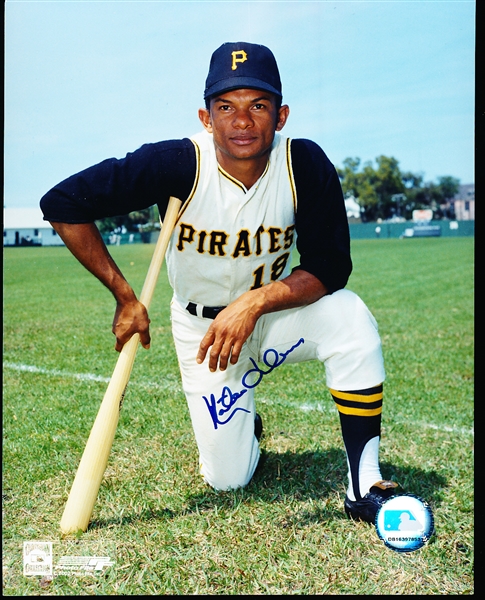 Autographed Matty Alou Pittsburgh Pirates Bsbl. Color 8” x 10” Photo