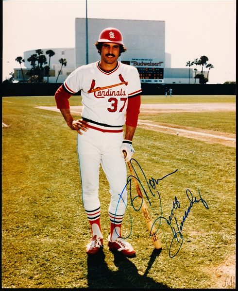 Autographed Keith Hernandez St. Louis Cardinals Color 8”x 10” Photo