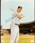Autographed Eddie Mathews Milwaukee Braves Color Bsbl. 8” x 10” Photo- SGC Certified