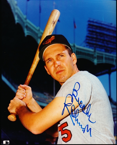 Autographed Brooks Robinson Color 8 x 10” Color Orioles Photo