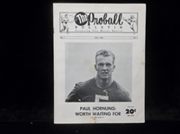 1958 May The Proball Bulletin- Paul Hornung, Packers Cover