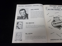 January 13, 1963 13th Annual NFL Pro Bowl Football Game (L.A. Coliseum) Program