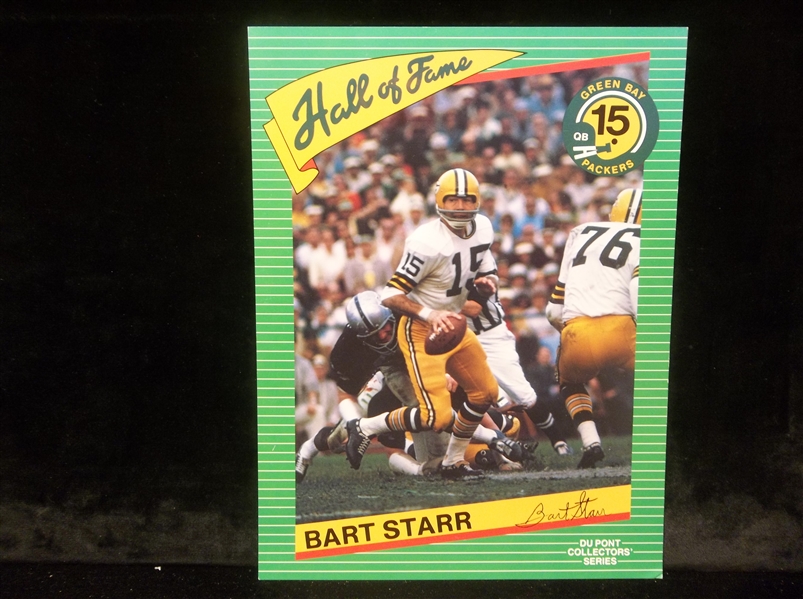 1990’s DuPont Hall of Fame Collector’s Series Ftbl. Promotional Photo- Bart Starr, Packers