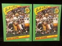 1990’s DuPont Hall of Fame Collector’s Series Ftbl. Promotional Photo- Bart Starr, Packers- 2 Photos
