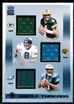 2002 Crown Royale Ftbl.- “Triple Threads”- #39 Brett Favre/ Brunell/ D. McNabb