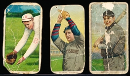 1909-11 T206 Bb- 3 Cards