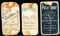 1909-11 T206 Bb- 3 Cards