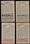 1951/52 Bowman Bb- 4 Diff Red Sox