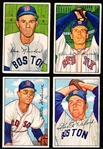 1952 Bowman Bb- 4 Diff Boston Red Sox