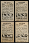 1952 Bowman Bb- 4 Diff Boston Red Sox