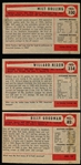 1954 Bowman Bb- 3 Diff Boston Red Sox