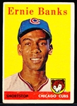 1958 Topps Baseball- #310 Ernie Banks, Cubs
